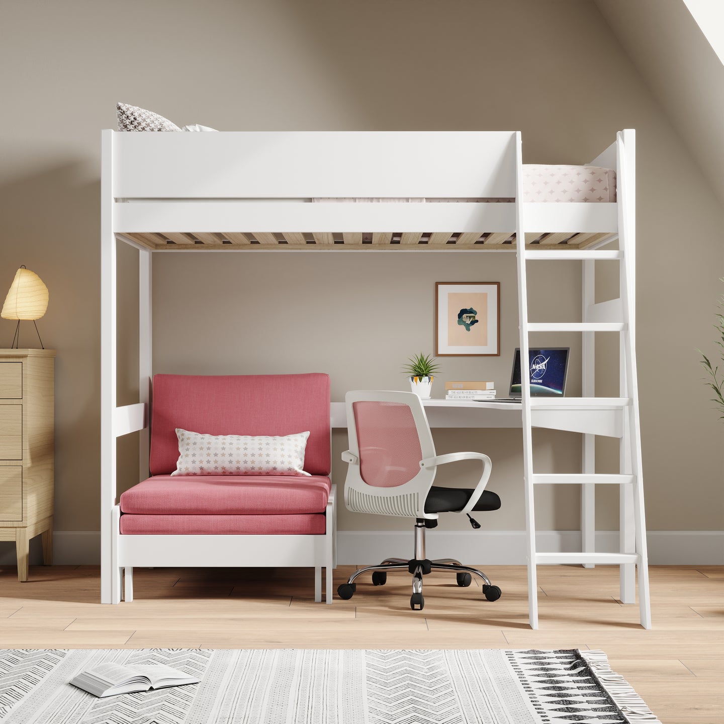 Oxford Highsleeper with Desk & Sofabed